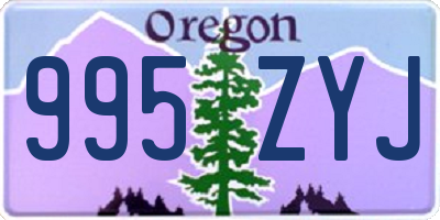 OR license plate 995ZYJ