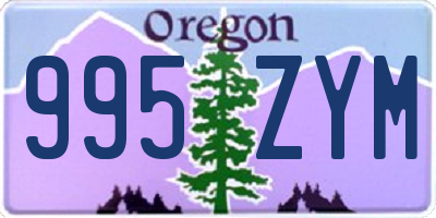 OR license plate 995ZYM