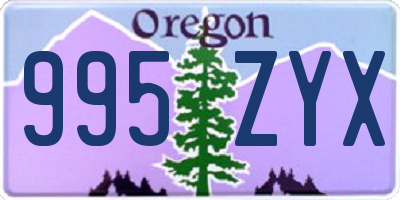 OR license plate 995ZYX