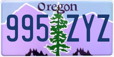 OR license plate 995ZYZ