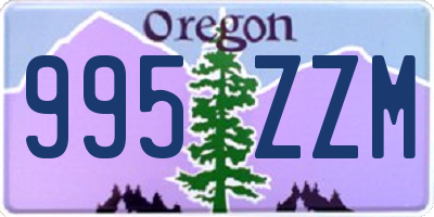 OR license plate 995ZZM