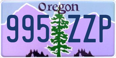 OR license plate 995ZZP