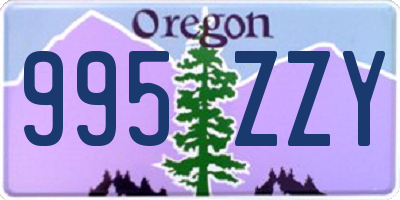 OR license plate 995ZZY