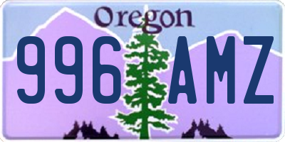 OR license plate 996AMZ