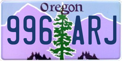 OR license plate 996ARJ