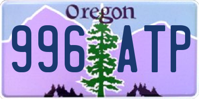OR license plate 996ATP