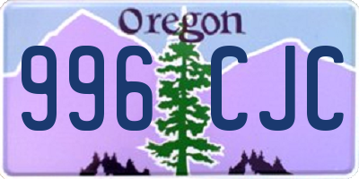 OR license plate 996CJC