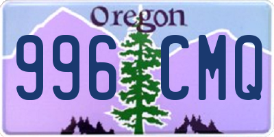 OR license plate 996CMQ