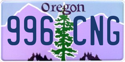 OR license plate 996CNG