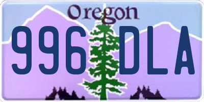 OR license plate 996DLA