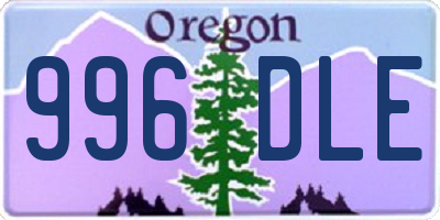OR license plate 996DLE