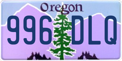 OR license plate 996DLQ