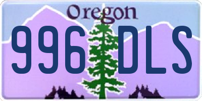 OR license plate 996DLS