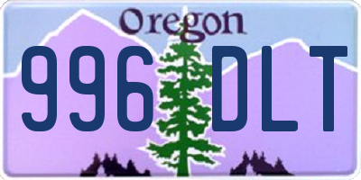 OR license plate 996DLT