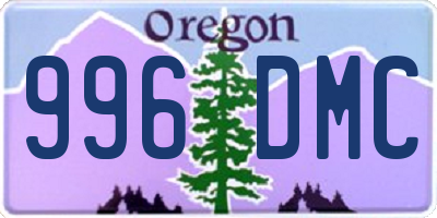 OR license plate 996DMC