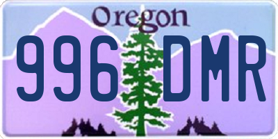 OR license plate 996DMR