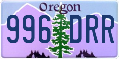OR license plate 996DRR
