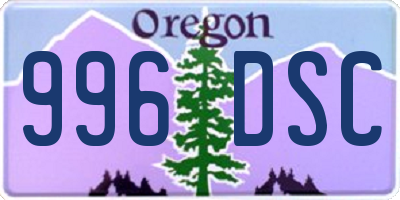 OR license plate 996DSC