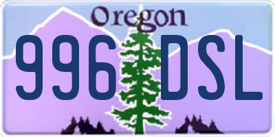 OR license plate 996DSL