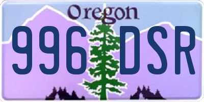 OR license plate 996DSR