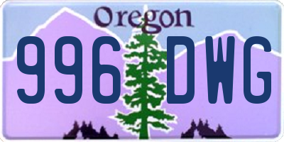 OR license plate 996DWG
