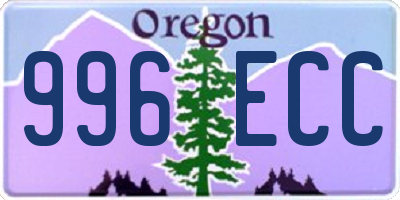 OR license plate 996ECC