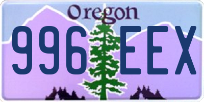 OR license plate 996EEX