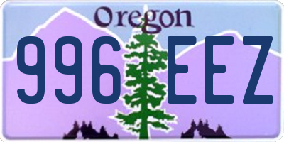 OR license plate 996EEZ