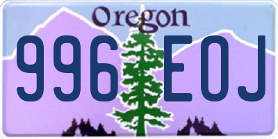 OR license plate 996EOJ