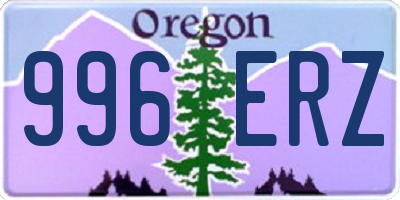 OR license plate 996ERZ