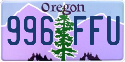 OR license plate 996FFU