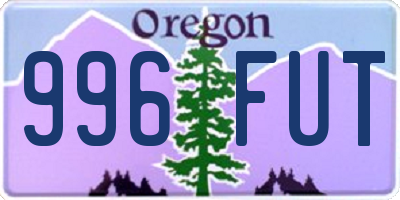 OR license plate 996FUT