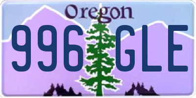 OR license plate 996GLE