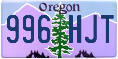 OR license plate 996HJT