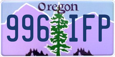 OR license plate 996IFP