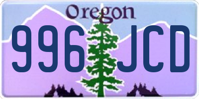 OR license plate 996JCD