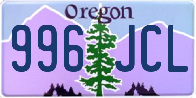 OR license plate 996JCL