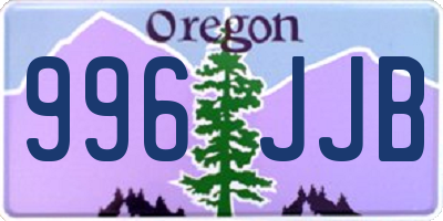 OR license plate 996JJB