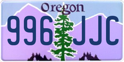 OR license plate 996JJC