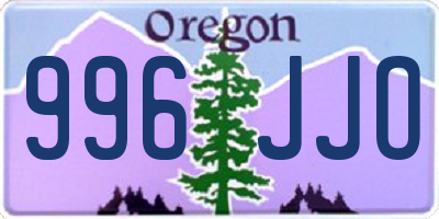 OR license plate 996JJO
