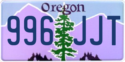 OR license plate 996JJT