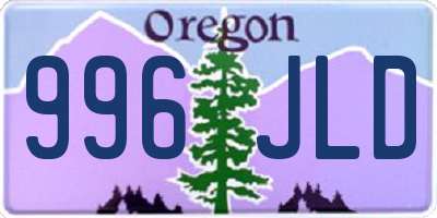 OR license plate 996JLD