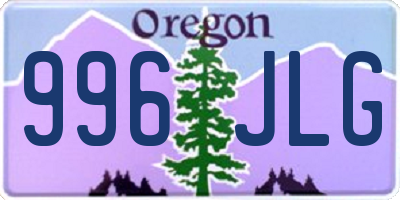 OR license plate 996JLG