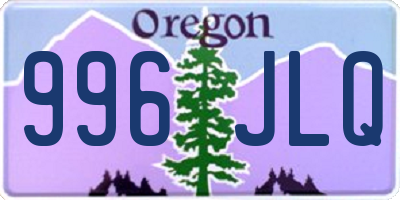 OR license plate 996JLQ