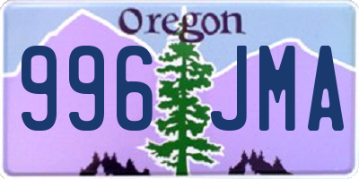 OR license plate 996JMA