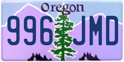 OR license plate 996JMD