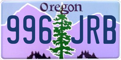 OR license plate 996JRB
