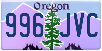 OR license plate 996JVC