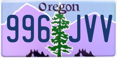 OR license plate 996JVV