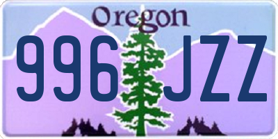 OR license plate 996JZZ